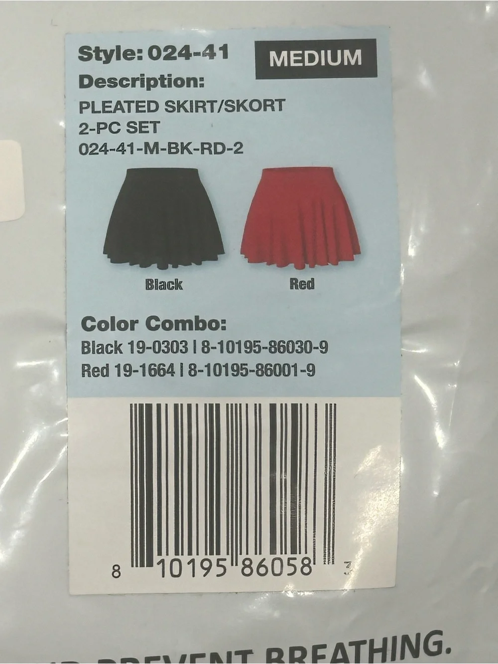 Women’s 2-Pack Pleated High Waisted Tennis Golf Skirt (M)